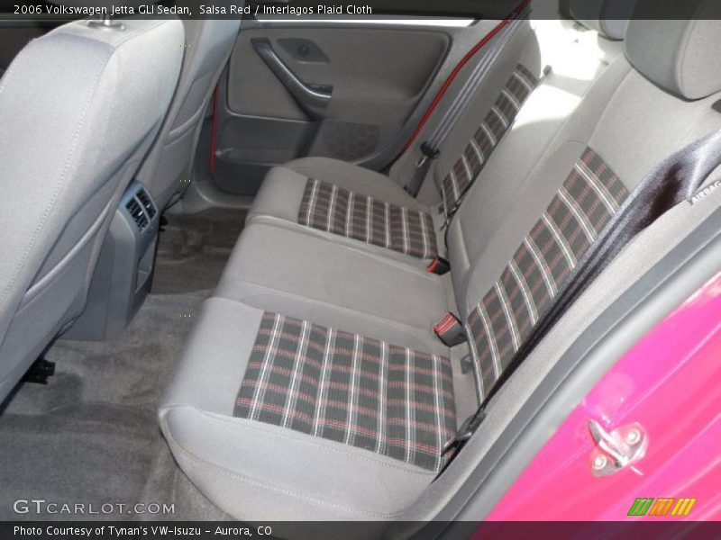 Salsa Red / Interlagos Plaid Cloth 2006 Volkswagen Jetta GLI Sedan