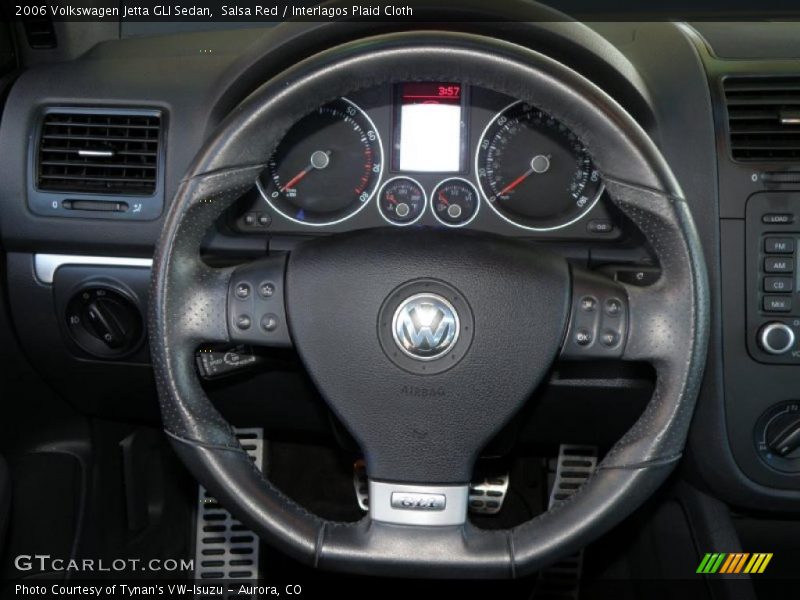 Salsa Red / Interlagos Plaid Cloth 2006 Volkswagen Jetta GLI Sedan