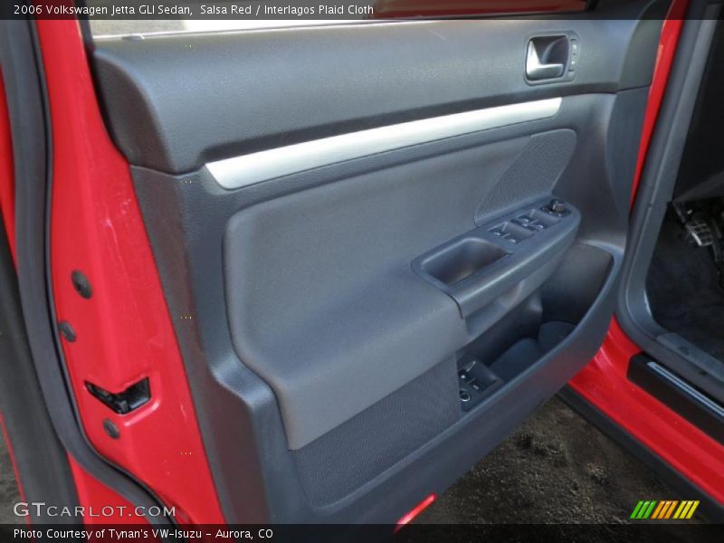 Salsa Red / Interlagos Plaid Cloth 2006 Volkswagen Jetta GLI Sedan
