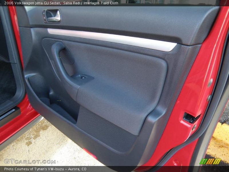 Salsa Red / Interlagos Plaid Cloth 2006 Volkswagen Jetta GLI Sedan