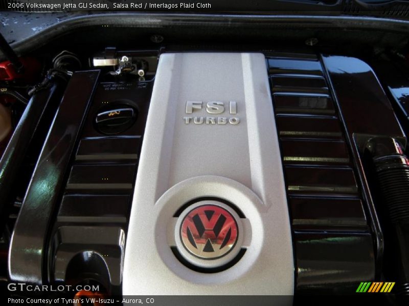 Salsa Red / Interlagos Plaid Cloth 2006 Volkswagen Jetta GLI Sedan