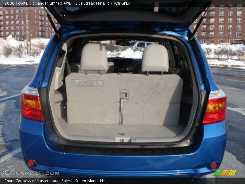 Blue Streak Metallic / Ash Gray 2008 Toyota Highlander Limited 4WD