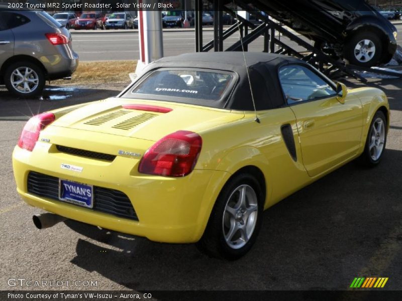 Solar Yellow / Black 2002 Toyota MR2 Spyder Roadster