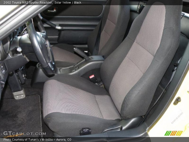 Solar Yellow / Black 2002 Toyota MR2 Spyder Roadster