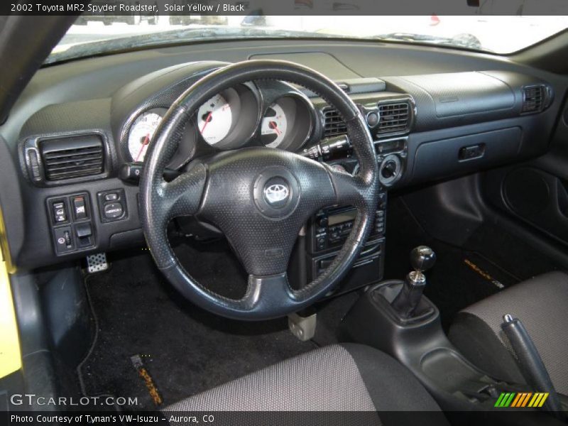 Solar Yellow / Black 2002 Toyota MR2 Spyder Roadster
