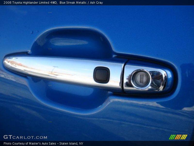 Blue Streak Metallic / Ash Gray 2008 Toyota Highlander Limited 4WD
