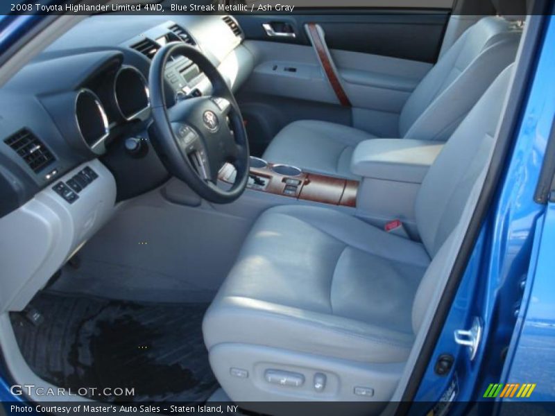 Blue Streak Metallic / Ash Gray 2008 Toyota Highlander Limited 4WD