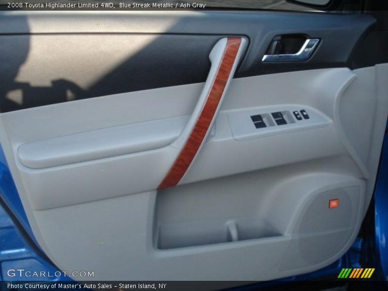 Blue Streak Metallic / Ash Gray 2008 Toyota Highlander Limited 4WD