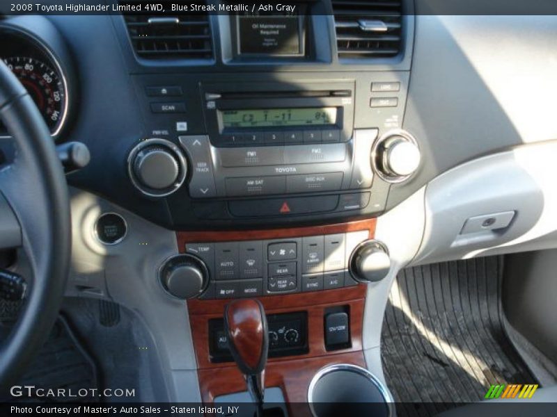 Blue Streak Metallic / Ash Gray 2008 Toyota Highlander Limited 4WD