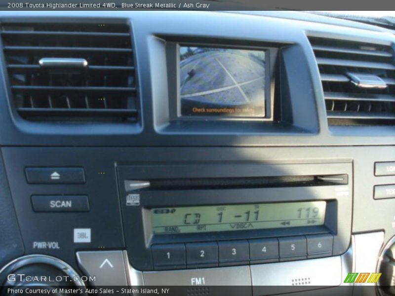 Blue Streak Metallic / Ash Gray 2008 Toyota Highlander Limited 4WD