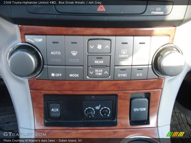 Blue Streak Metallic / Ash Gray 2008 Toyota Highlander Limited 4WD