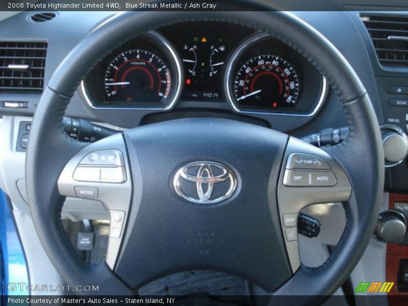 Blue Streak Metallic / Ash Gray 2008 Toyota Highlander Limited 4WD