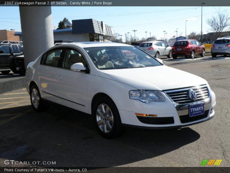 Candy White / Pure Beige 2007 Volkswagen Passat 2.0T Sedan