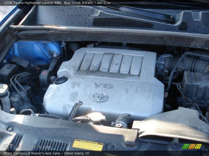 Blue Streak Metallic / Ash Gray 2008 Toyota Highlander Limited 4WD