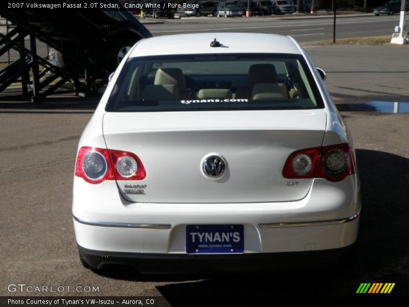 Candy White / Pure Beige 2007 Volkswagen Passat 2.0T Sedan