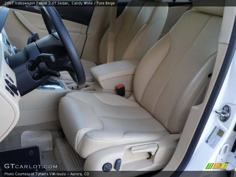 Candy White / Pure Beige 2007 Volkswagen Passat 2.0T Sedan