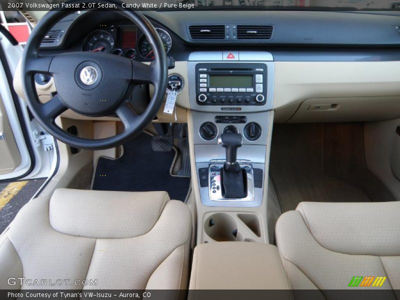 Candy White / Pure Beige 2007 Volkswagen Passat 2.0T Sedan