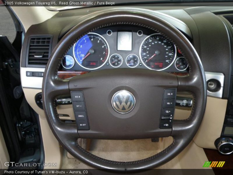 Reed Green Metallic / Pure Beige 2005 Volkswagen Touareg V6