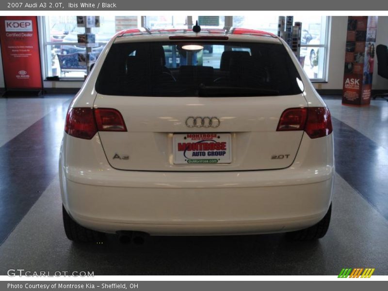 Ibis White / Black 2007 Audi A3 2.0T