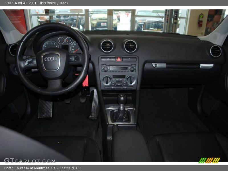 Ibis White / Black 2007 Audi A3 2.0T