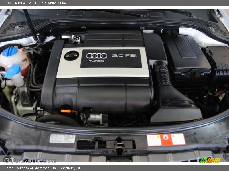 Ibis White / Black 2007 Audi A3 2.0T