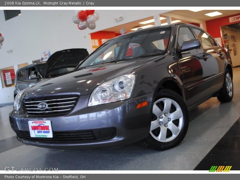 Midnight Gray Metallic / Gray 2008 Kia Optima LX