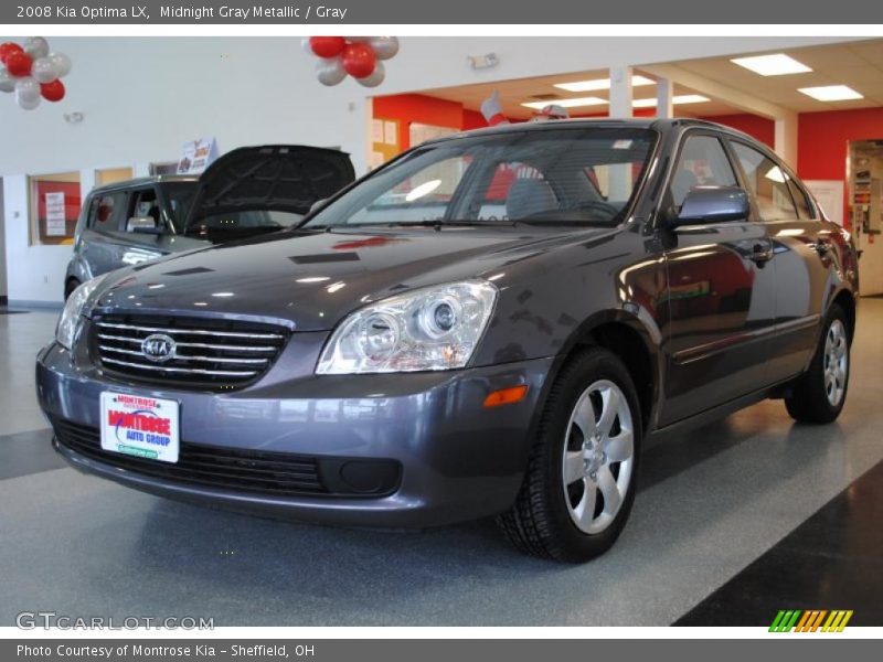 Midnight Gray Metallic / Gray 2008 Kia Optima LX