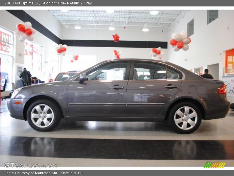 Midnight Gray Metallic / Gray 2008 Kia Optima LX