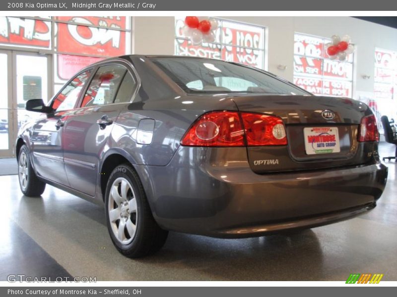 Midnight Gray Metallic / Gray 2008 Kia Optima LX