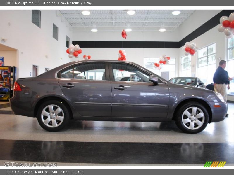 Midnight Gray Metallic / Gray 2008 Kia Optima LX