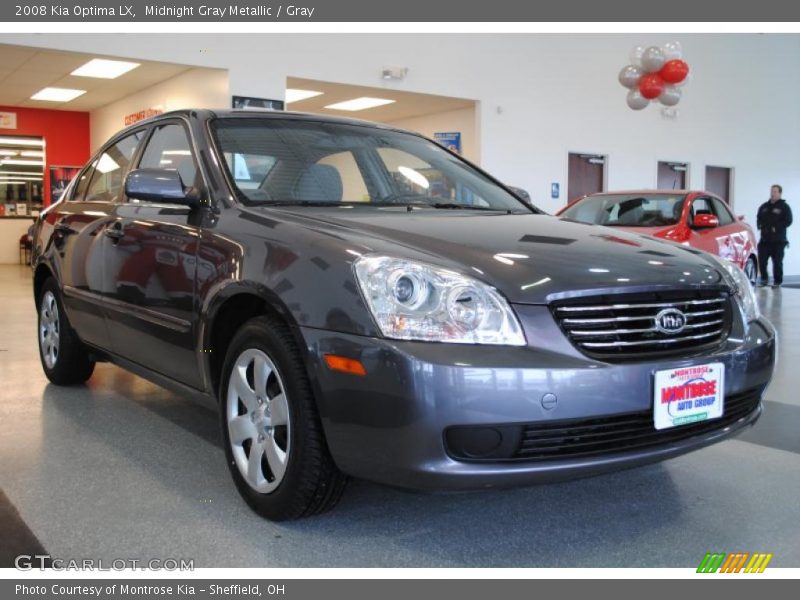 Midnight Gray Metallic / Gray 2008 Kia Optima LX
