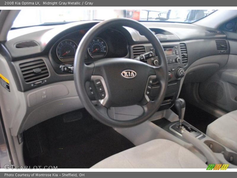 Midnight Gray Metallic / Gray 2008 Kia Optima LX