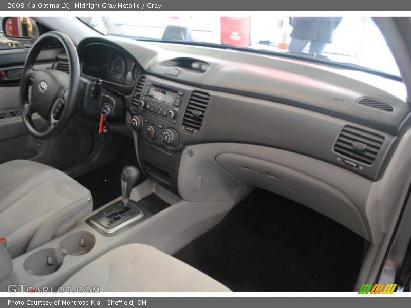 Midnight Gray Metallic / Gray 2008 Kia Optima LX