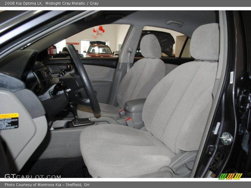 Midnight Gray Metallic / Gray 2008 Kia Optima LX