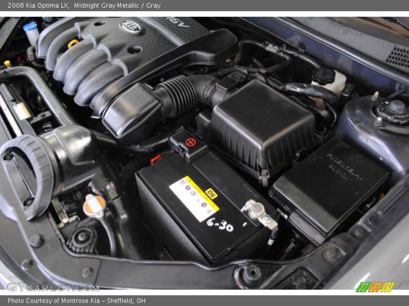 Midnight Gray Metallic / Gray 2008 Kia Optima LX