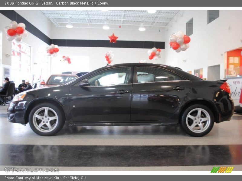 Carbon Black Metallic / Ebony 2009 Pontiac G6 GT Sedan