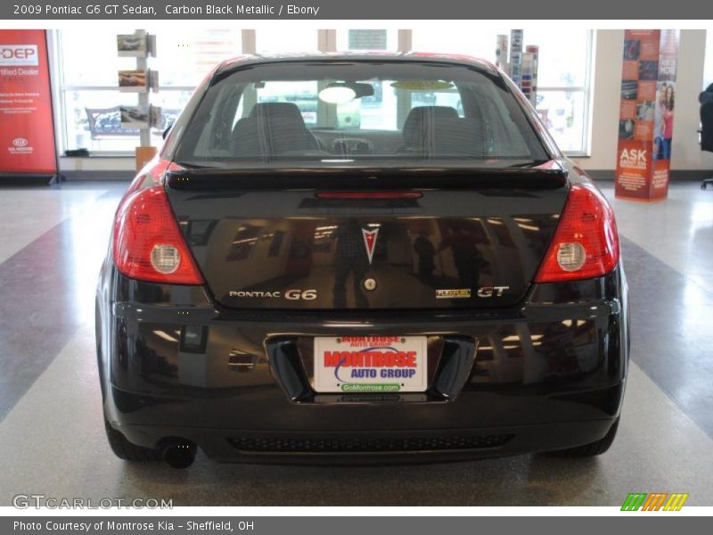 Carbon Black Metallic / Ebony 2009 Pontiac G6 GT Sedan