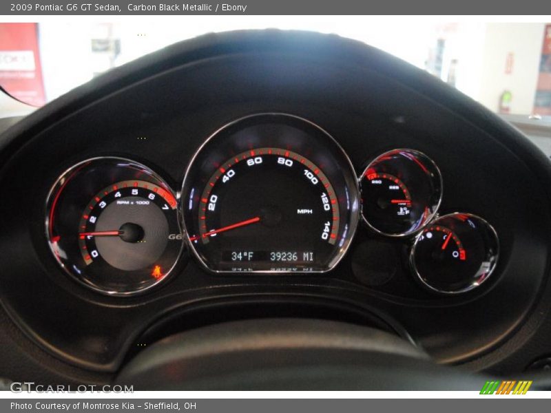 Carbon Black Metallic / Ebony 2009 Pontiac G6 GT Sedan