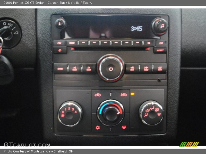 Carbon Black Metallic / Ebony 2009 Pontiac G6 GT Sedan