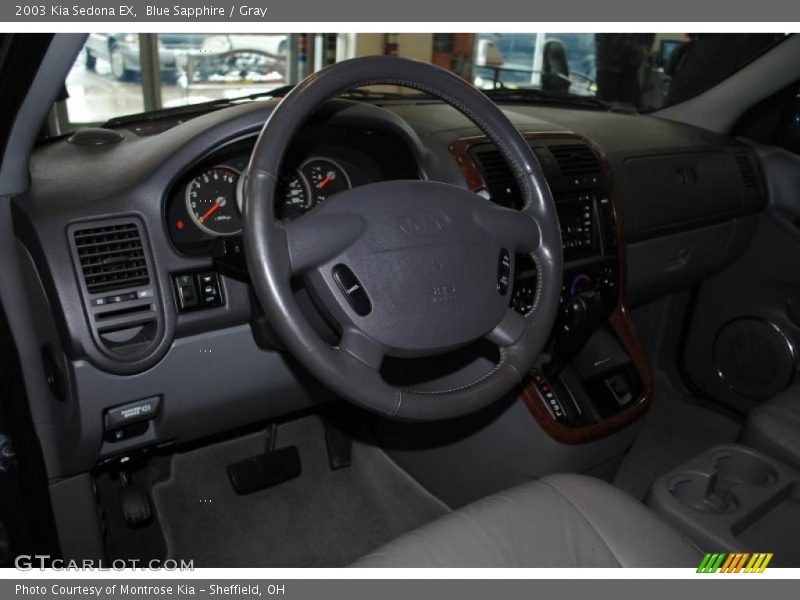 Blue Sapphire / Gray 2003 Kia Sedona EX