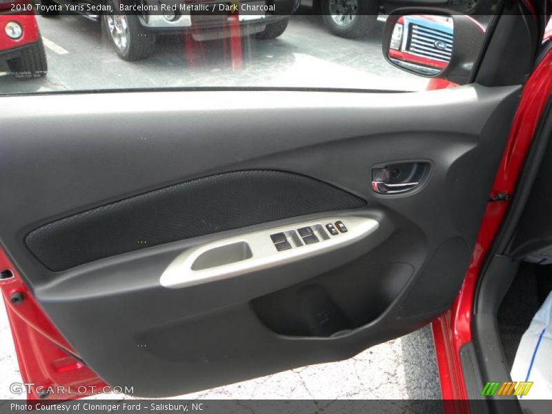 Barcelona Red Metallic / Dark Charcoal 2010 Toyota Yaris Sedan