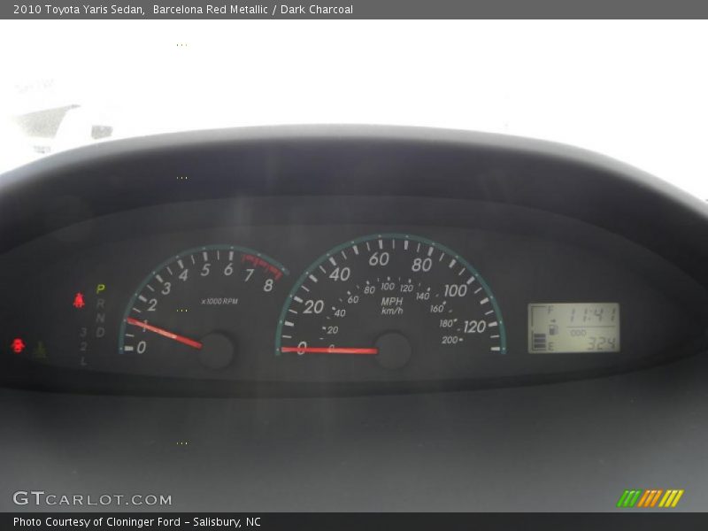 Barcelona Red Metallic / Dark Charcoal 2010 Toyota Yaris Sedan