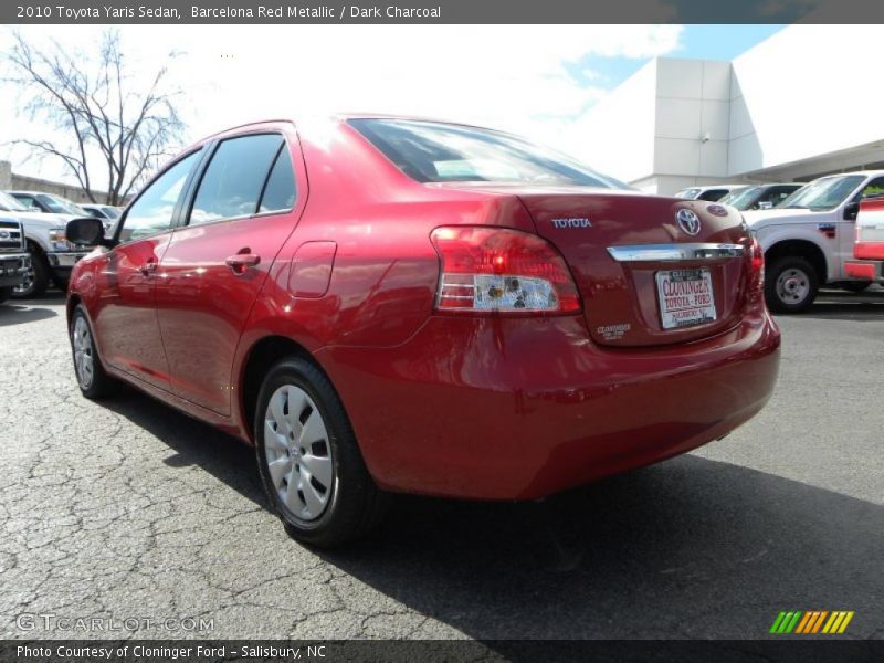 Barcelona Red Metallic / Dark Charcoal 2010 Toyota Yaris Sedan