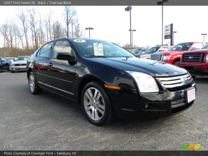 Black / Charcoal Black 2007 Ford Fusion SE