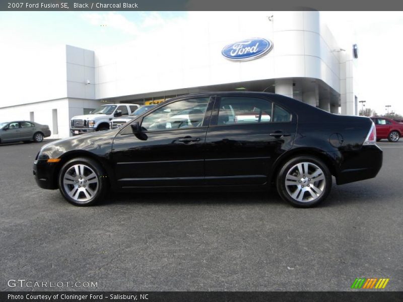 Black / Charcoal Black 2007 Ford Fusion SE