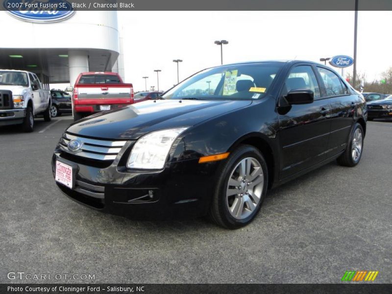 Black / Charcoal Black 2007 Ford Fusion SE