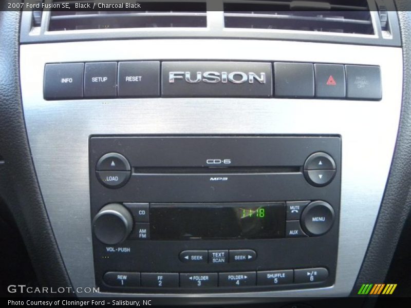 Black / Charcoal Black 2007 Ford Fusion SE