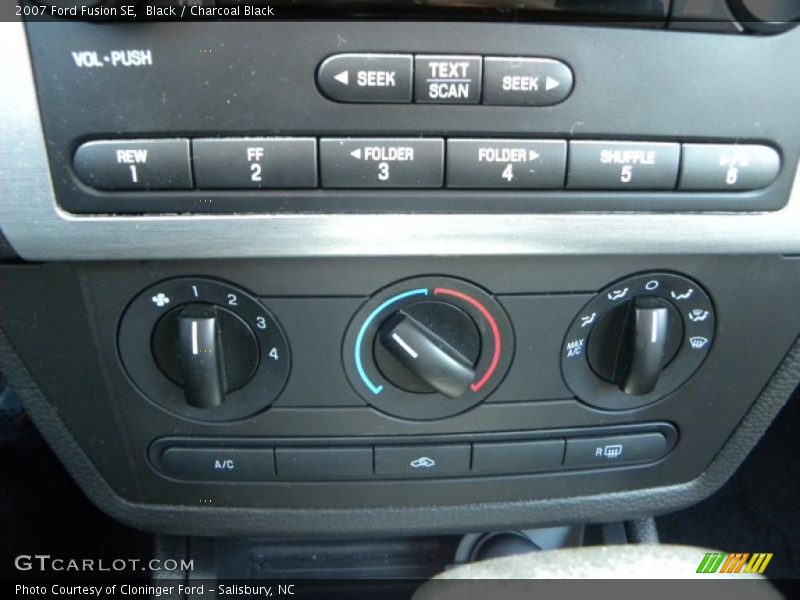 Black / Charcoal Black 2007 Ford Fusion SE
