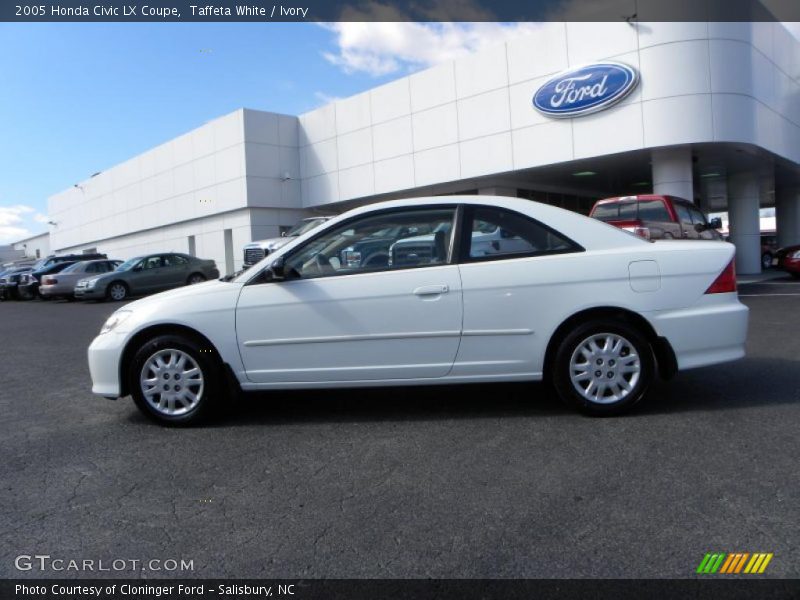 Taffeta White / Ivory 2005 Honda Civic LX Coupe