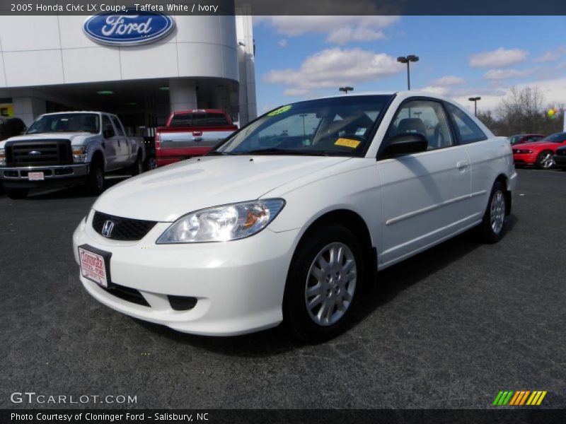 Taffeta White / Ivory 2005 Honda Civic LX Coupe